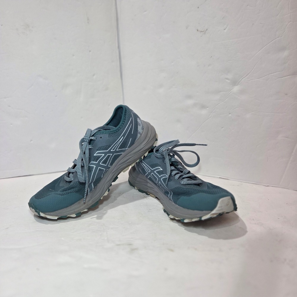 Asics Gel-Excite Trail Womens 7 Teal Grey Running Shoes 1012B051